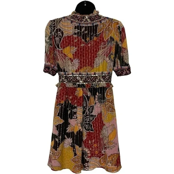 GUC Verb by Anthropologie Tunic/dress, beads, sequins, multicolour, size XSmall - Picture 17 of 17